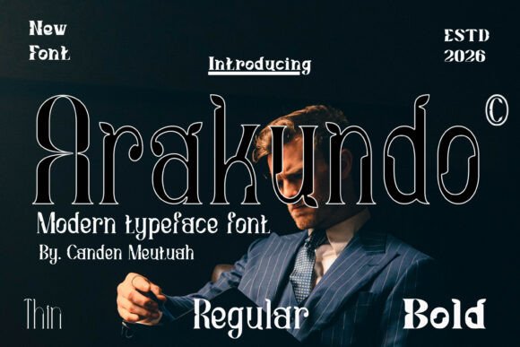 Arakundo: A Bold Display Font That Elevates Digital Branding