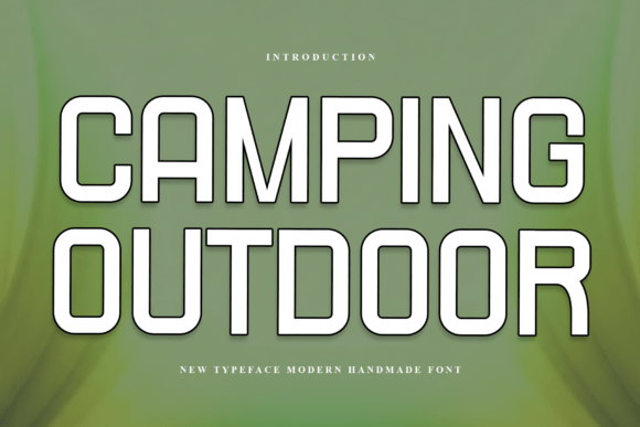 Camping Outdoor Font: Bold, Clean & Built for Digital Impact