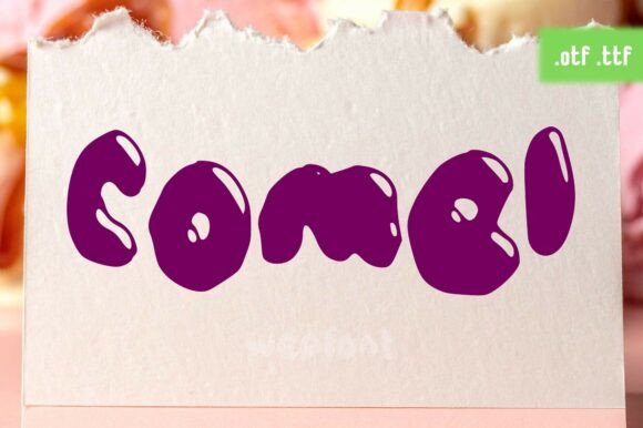 Comel: A Cheerful Display Font for Digital Branding