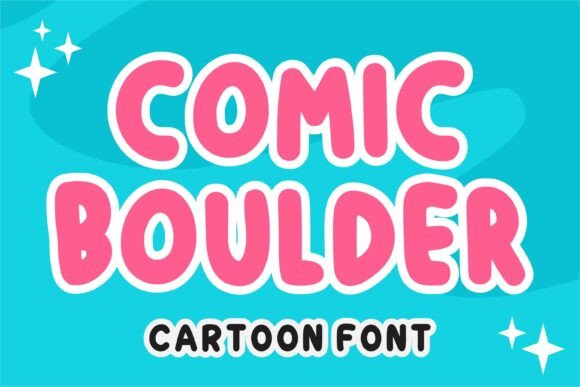 Comic Boulder: A Playful Display Font for Small Business Branding