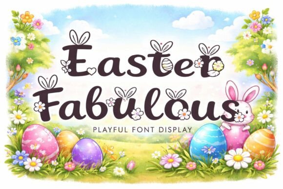 Easter Fabulous: A Playful Display Font for Digital Branding