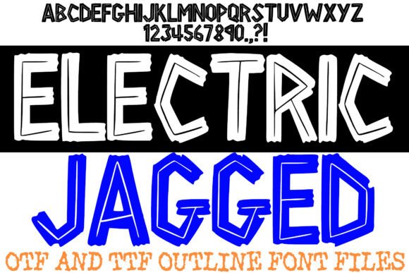 Electric Jagged: A Display Font That Cuts Through the Feed