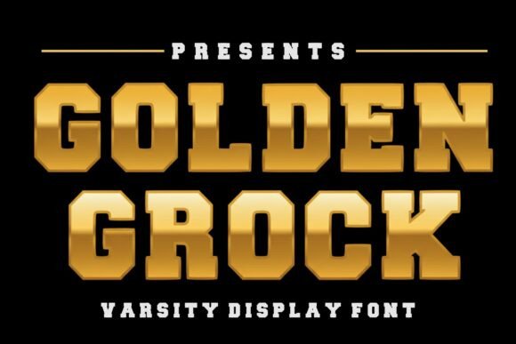 Golden Grock: A Bold Display Font for Scroll-Stopping Campaigns