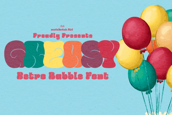 Greasy Bubble: A Vibrant Display Font for Digital Branding