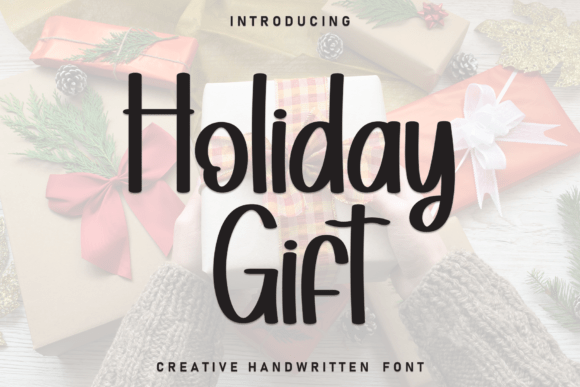 Holiday Gift Font: A Warm, Handwritten Touch for Your Brand