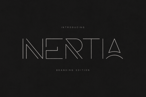 Inertia Branding Edition: A Luxe Display Typeface for Handmade Brands