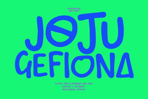Joju Gefiona: A Joyful Display Font for Modern Web Design
