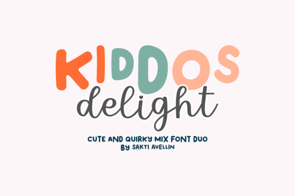 Kiddos Delight Duo: A Playful Display Font for Campaign Headlines