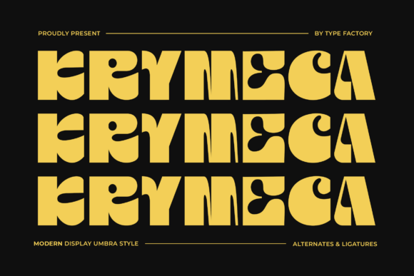 Krymeca: A Quirky Display Typeface That Stands Out—Thoughtfully