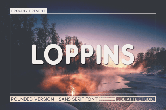 Loppins: A Playful Display Font That Lifts Digital Branding