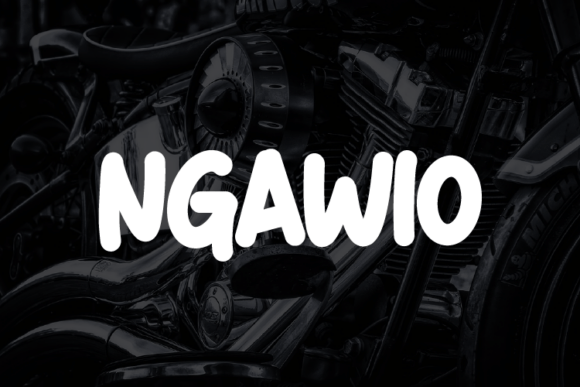 Ngawio: A Playful Display Font That Pops on the Web
