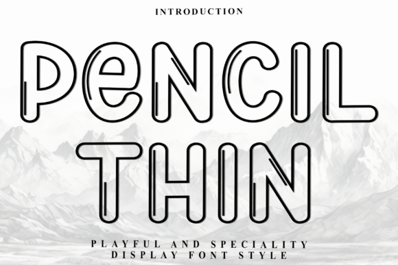 Pencil Thin: A Display Font That Cuts Through the Feed