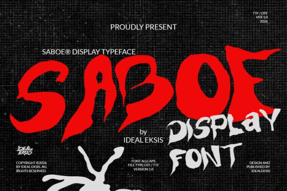 Saboe: A Bold Display Font for Memorable Branding
