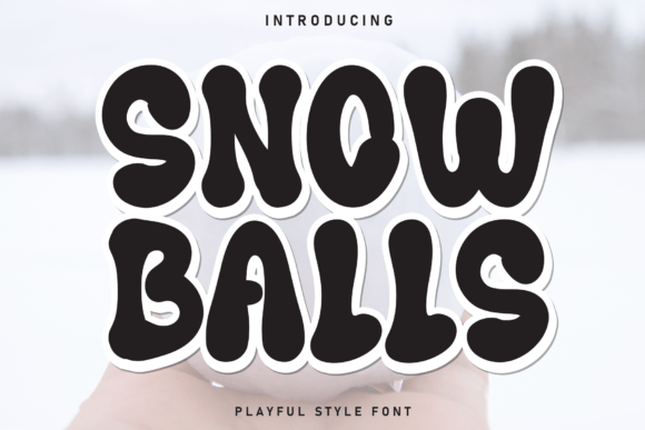 Snow Balls: A Playful Display Typeface for Winter-Themed Editorial Design