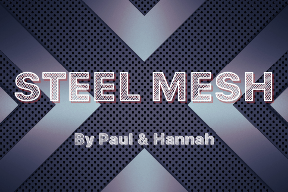 Steel Mesh: A Bold Display Font for Digital Branding