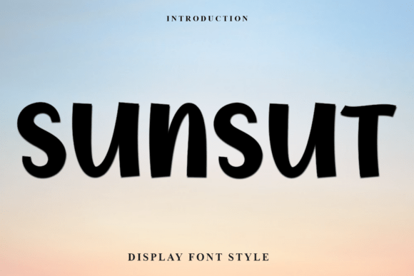 Sunsut: A Festive Display Typeface for Joyful Digital Branding