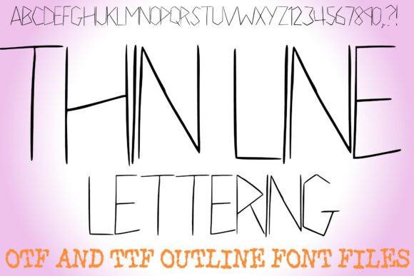 Thin Line Lettering: A Display Font That Cuts Through the Noise