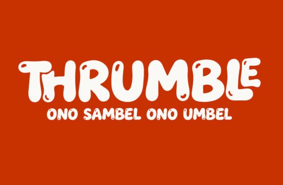 Thrumble: A Playful Display Font for Handmade Charm