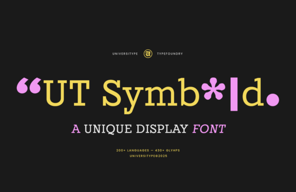 Ut Symbold: A Display Serif That Speaks With Precision and Spark