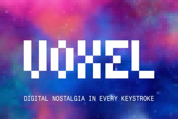 Voxel: A Nostalgic Display Font for Digital Branding