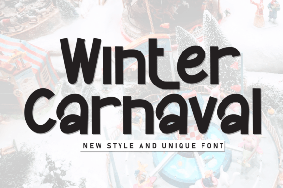 Winter Carnaval: A Handwritten Display Font That Feels Like a Warm Welcome